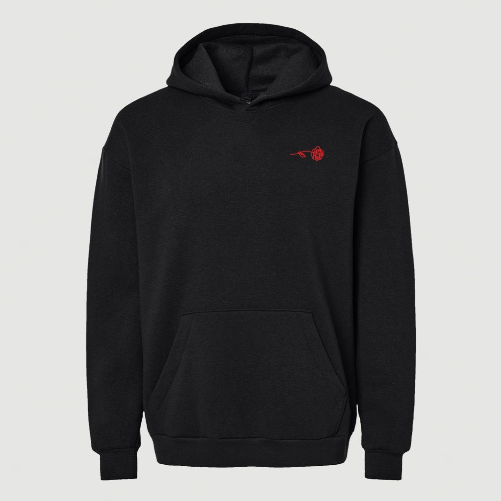 ONLY THE LONELY ROSE HOODIE (BLACK)