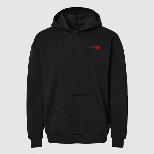 ONLY THE LONELY ROSE HOODIE (BLACK)