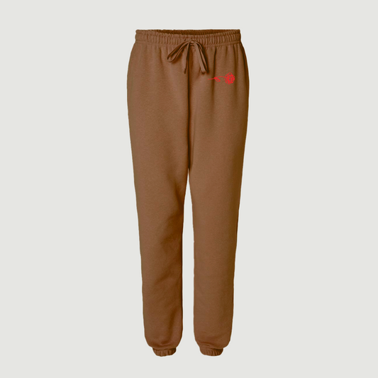 ONLY THE LONELY "ROSE" SWEATPANTS (BROWN)