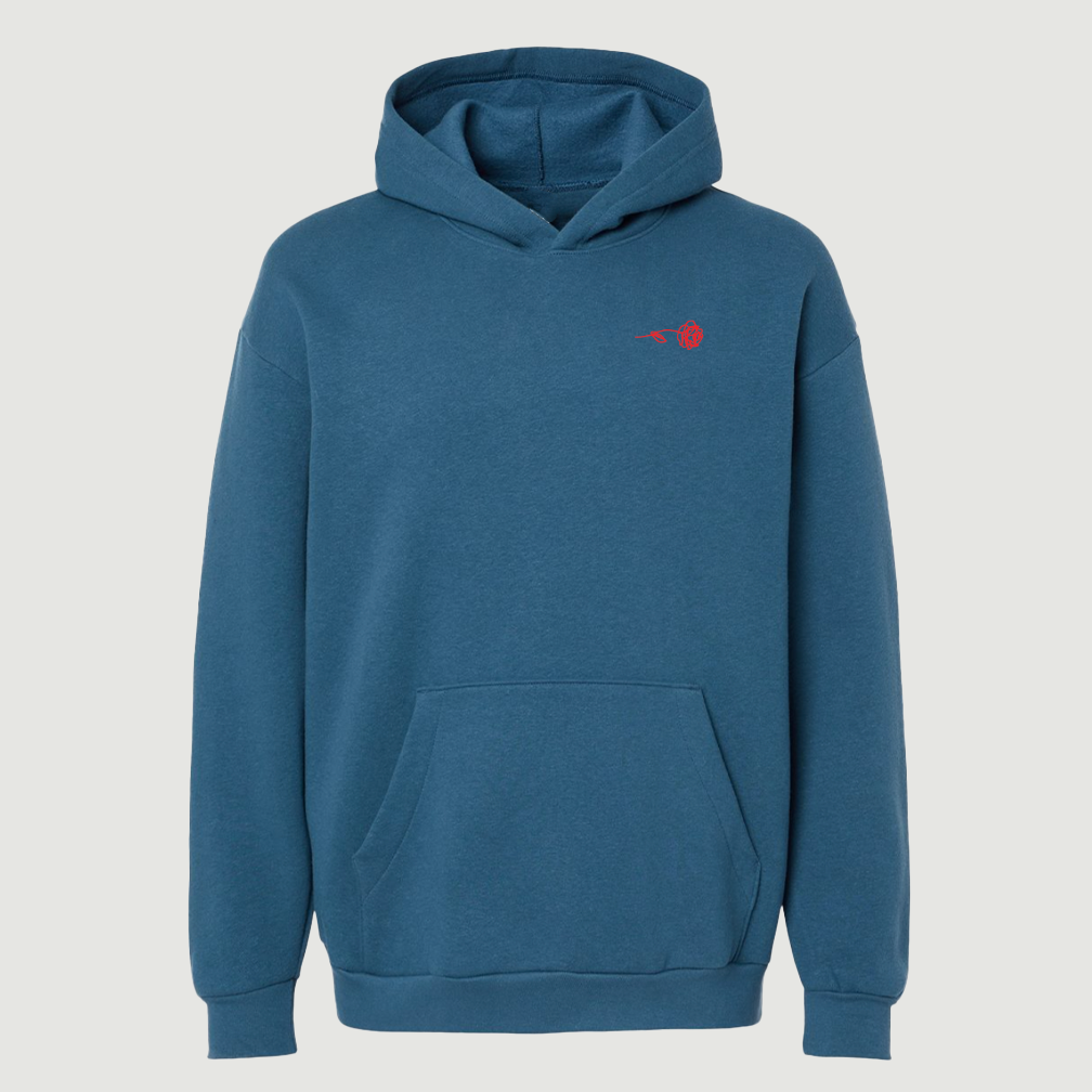 ONLY THE LONELY "ROSE" HOODIE(SEA BLUE)