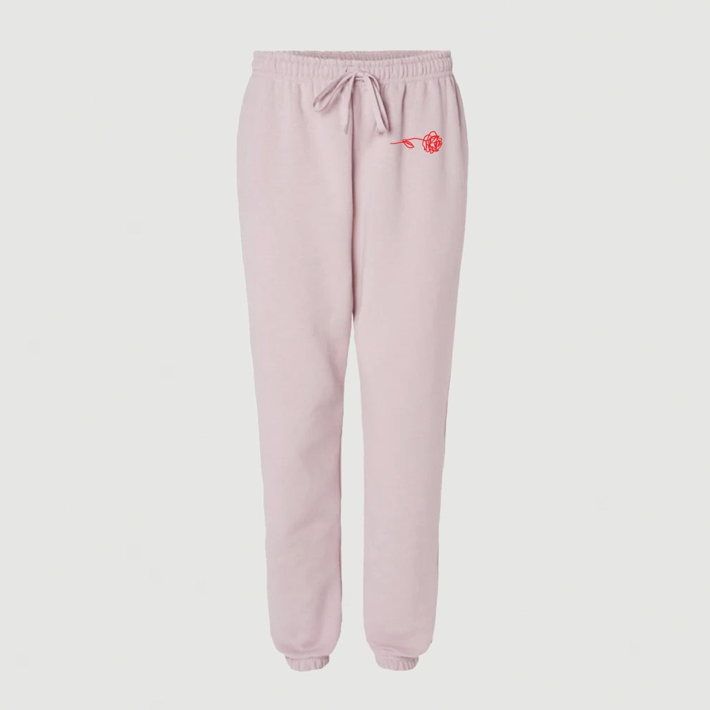 ONLY THE LONELY "ROSE" SWEATPANTS (BLUSH)