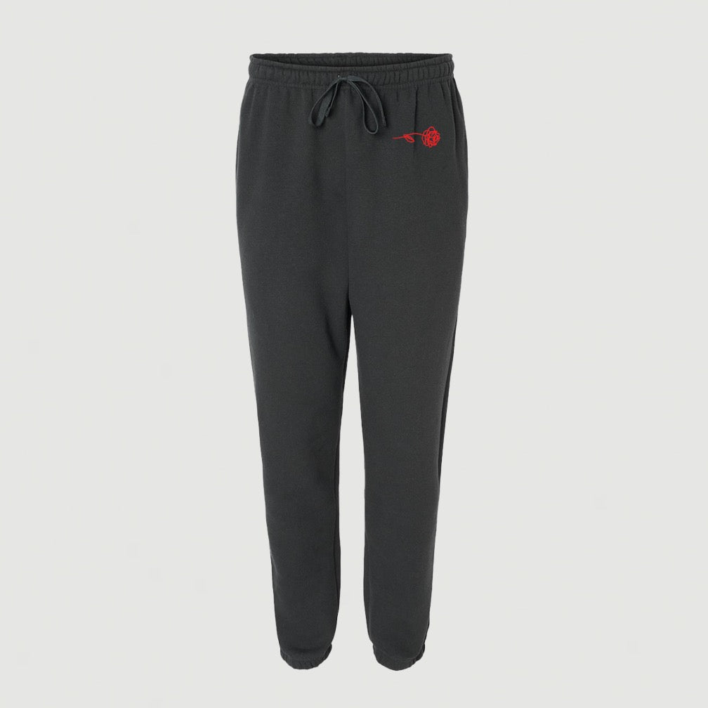 ONLY THE LONELY ROSE SWEATPANTS (BLACK)
