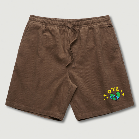 ONLY THE LONELY CORDUROY SHORT (BROWN)