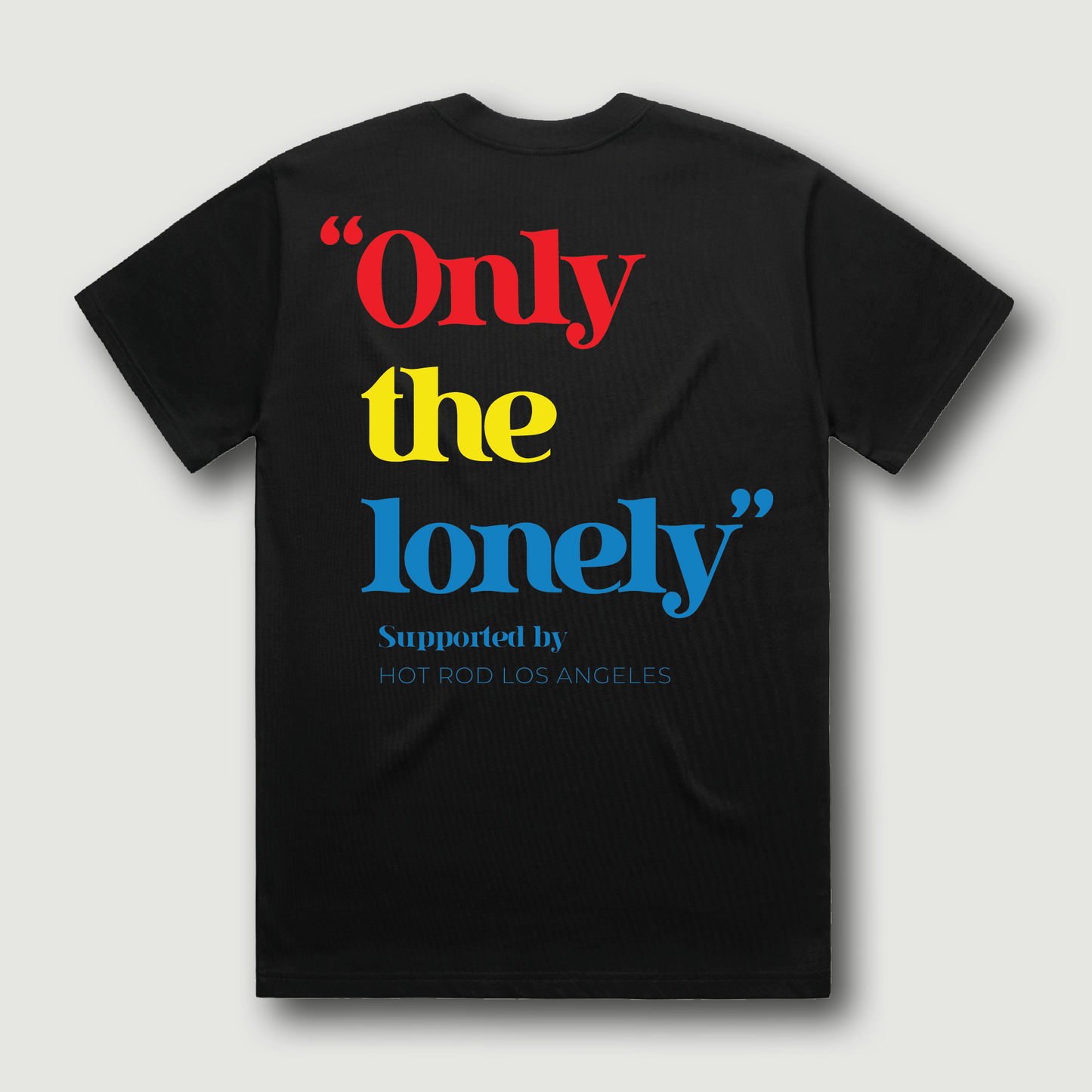 ONLY THE LONELY LOGO SHORT SLEEVE T-SHIRT (BLACK/RYB)