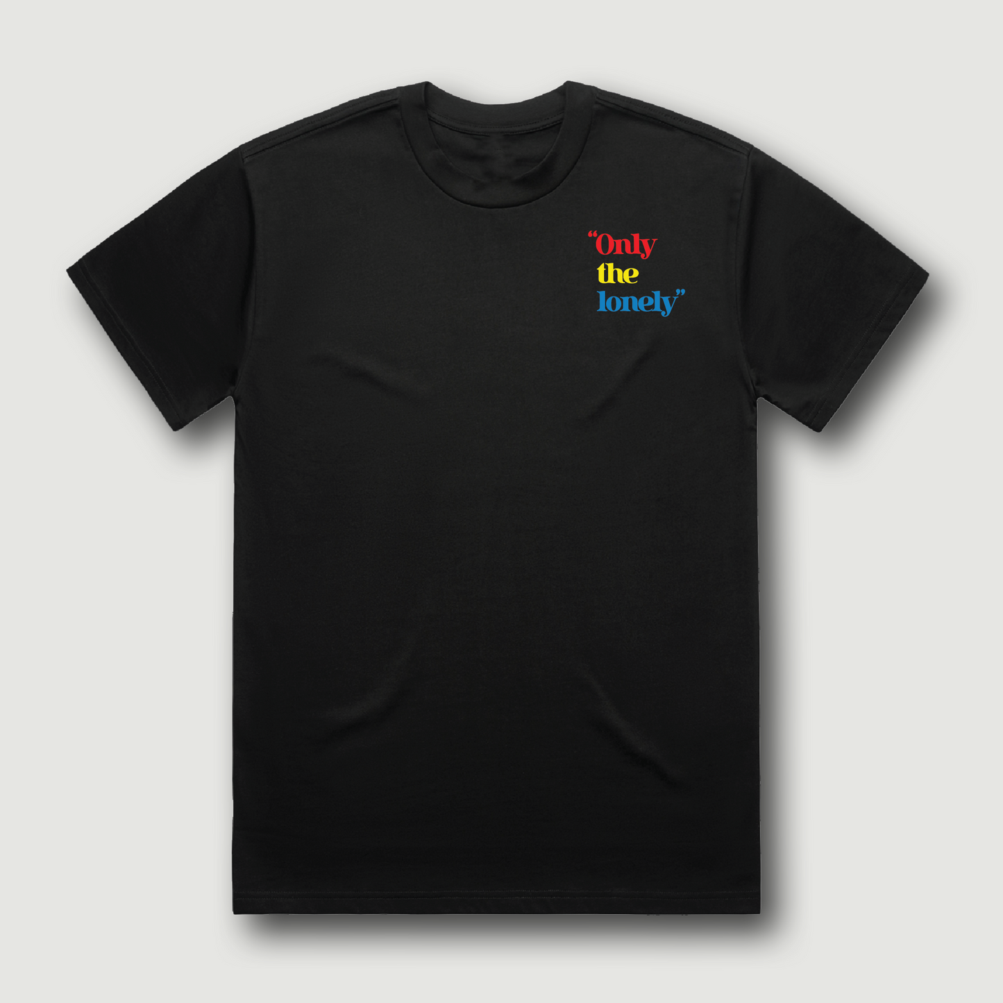 ONLY THE LONELY LOGO SHORT SLEEVE T-SHIRT (BLACK/RYB)