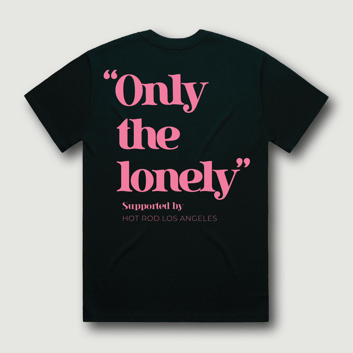 ONLY THE LONELY LOGO SHORT SLEEVE T-SHIRT (PINE GREEN/BUBBLE GUM PINK)