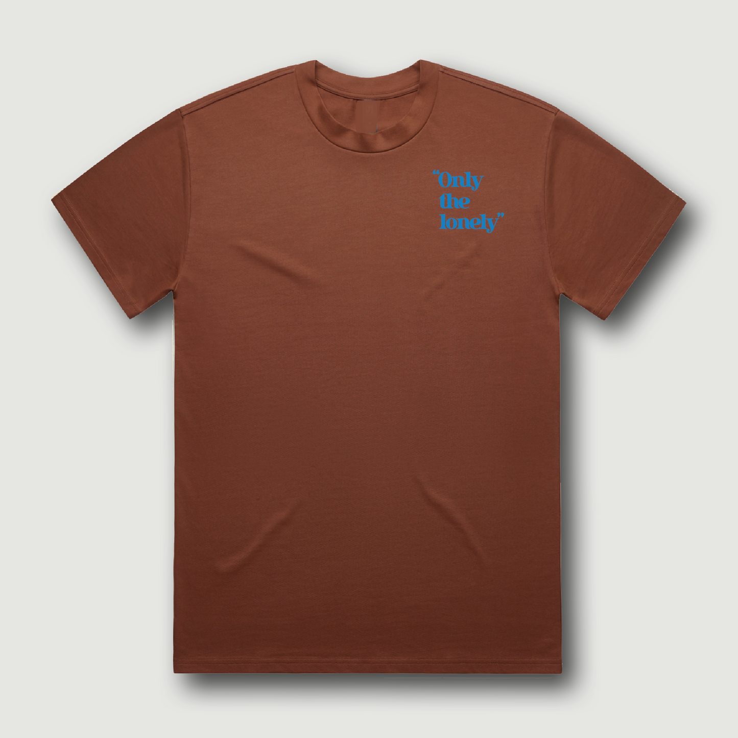 ONLY THE LONELY LOGO SHORT SLEEVE T-SHIRT (CLAY/FRENCH BLUE)